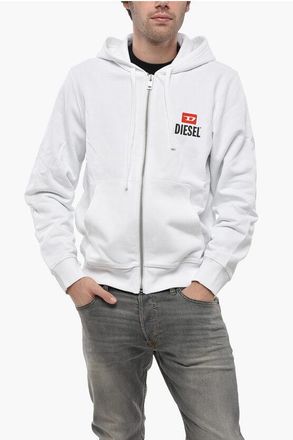 Diesel Full Zip Hoodie with Printed Logo size Xxl