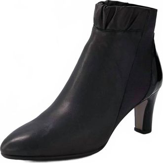 Django & Juliette Womens Taysie Boots In Black Leather/ Patent