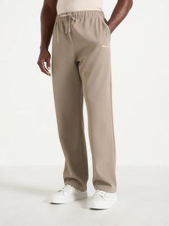 Mani&egrave;re De Voir Signature Piped Track Pants in Taupe at Nordstrom, Size Xx-Large