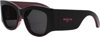 Dior Ladies Black Square Sunglasses DIORNUITS1I 16A0