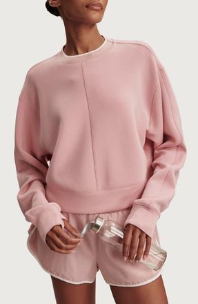 Varley Tasmin Crop Sweatshirt in Zephyr Mauve at Nordstrom, Size X-Small