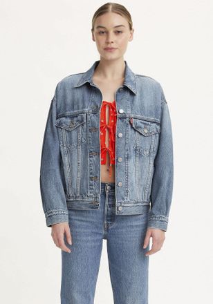Levi's Jeansjacke LEVIS 90S TRUCKER, Damen, Gr. XS (34), turning heads, Denim/Jeans, Obermaterial: 100% Baumwolle, unifarben, figurumspielend h&uuml;ftlang, Mansc