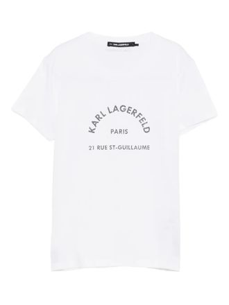 Karl Lagerfeld RSG Glitter T-shirt - White