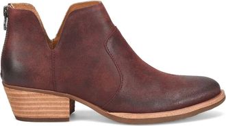 Kork-ease Womens Skye Leather Boot In Dark Red