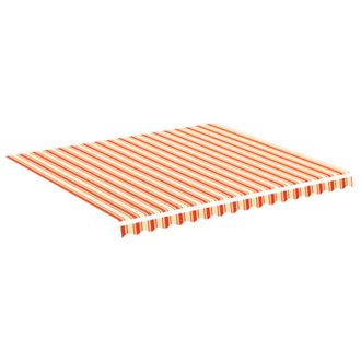 vidaXL Tela De Repuesto Para Toldo Amarillo Y Naranja 4x3,5 M Vidaxl