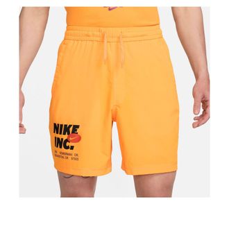 Nike Form Dri-FIT 7 Unlined Fitness Shorts Yellow Black FN3993-717