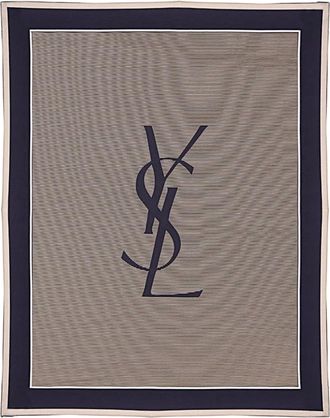 Saint Laurent Sciarpa - Heren - Accessoires - Blauw - Maat: ONE Size Zijde