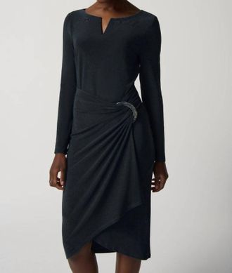 Joseph Ribkoff Long-Sleeve Sheath Dress In Nightfall