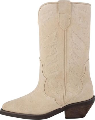 L37 Stijlvolle schoenen- en accessoirecollectie - Dames - Cowboylaarzen - Beige - 39 EU - Schoenen