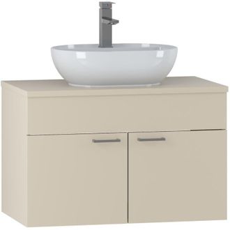 Badplaats Mobile lavabo Colorado 80 x 46 cm cashmere - Mobile bagno sospeso con 2 cassetti