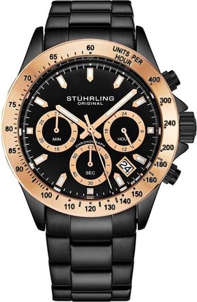 Stührling Monaco Black Dial Mens Watch M15805