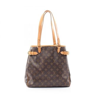 Louis Vuitton Brown Coated Canvas Leather Handbag Tote Bag (Pre-Owned)