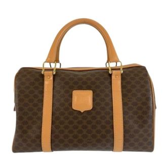 Celine Pre-owned Handbags, female, Brown, Size: ONE SIZE Pre-owned Boston Handbag