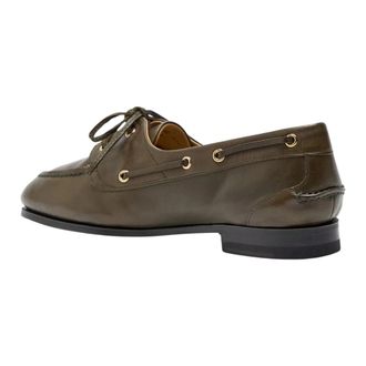 Bally Pathy Moccasin - Dames - Bootschoenen - Groen - 36 EU - Leer - Schoenen