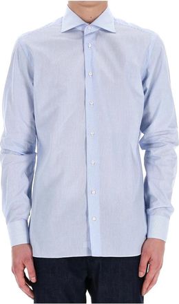 Borriello Sartorial Shirt - Heren - Casual Overhemden - Blauw - S - Overhemden