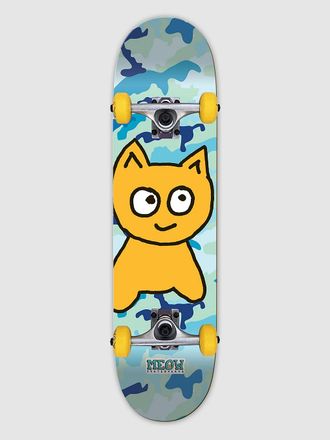 Meow Skateboards Big Cat Camo 8 Complete blauw