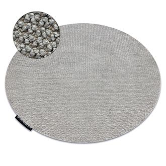 RugsX RugsX Casablanca Loop Rug in Grey | Size: 200 cm diameter
