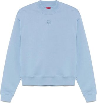 HUGO BOSS Felpa con ricamo - Blu