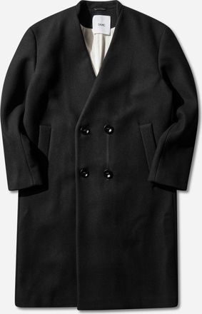 OAMC Men s Double Breasted Wool Coat Black