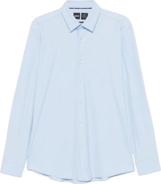 HUGO BOSS Heren, Overhemden, Blauw, Maat: 4XS Jersey