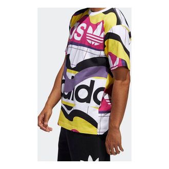 adidas originals Casual Sports Round Neck Short Sleeve White FM1553