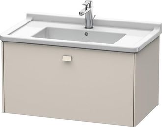 Duravit Duravit Brioso Neceser De Pared 82,0 X 46,9 Cm, 1 Extra&iacute;ble, Para Lavabo Starck 3 030480, Color (frente/cuerpo): Taupe Mate Decor, Mango Taupe Mate - 