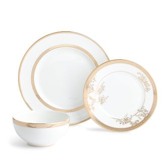 Wedgwood Vera Wang Lace Gold Dinnerware Set, 12 Piece Set