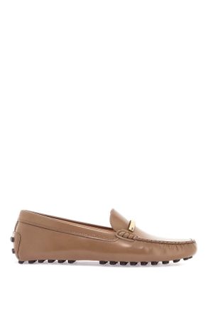 Tod's Tods Womens Gommino Moccasins - Tan Leather - Size EU 38