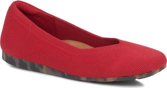 Ros Hommerson Niki Ballet Flat in Red Knit at Nordstrom, Size 9.5