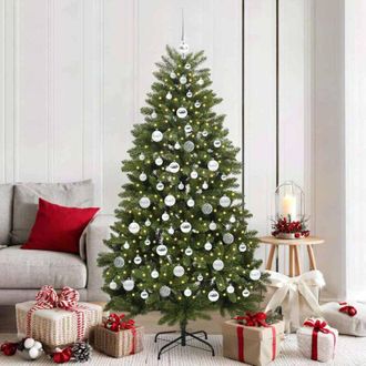 vidaXL &Aacute;rbol De Navidad Artificial Verde 180 Cm Pvc Y Metal Vidaxl