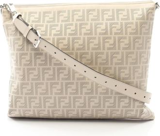 Fendi White Leather Shoulder Bag (Pre-Owned)