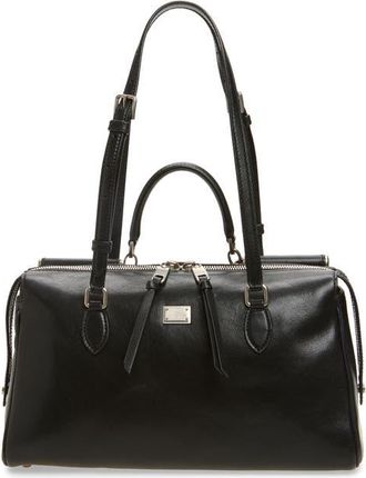Dolce & Gabbana Rumble Leather Satchel in 80999 Nero at Nordstrom