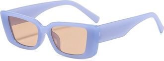 Generic Small Frame Mens Sunglasses Driving Womens Commuting Vacation Sun Glasses(Blue)