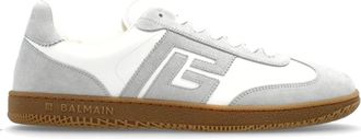 Balmain Swan Sneakers - Heren - Sneakers - Grijs - 44 EU - Leer - Schoenen