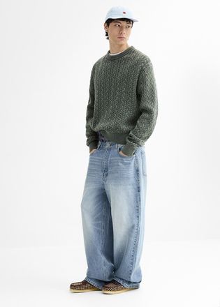 Djab Mens Light blue 5-pocket jean Camden fit - Baggy