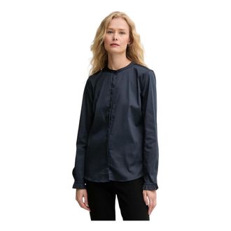 Mos Mosh MOS Mosh, Dames, Blouses & Shirts, Blauw, Maat: S Katoen