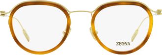 Ermenegildo Zegna EZ5289 Floating Oval Eyeglasses - Gold