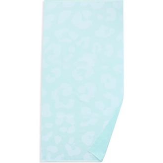Nordstrom Rack Leopard Spot Beach Towel in Blue Glacier Multi at Nordstrom Rack