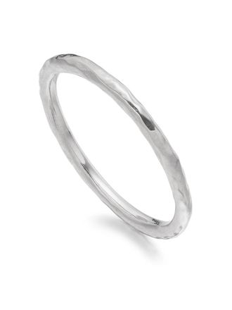 Monica Vinader Bewerkte ring - Zilver