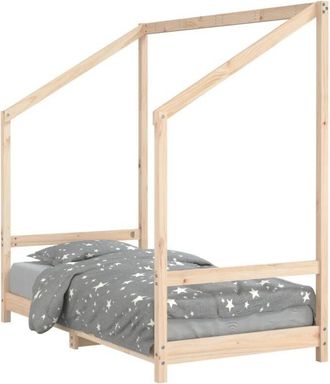 vidaXL Vidaxl - Estructura De Cama Para Ni&ntilde;os Madera Maciza De Pino 80x160 Cm