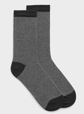 Simons Womens Fine stripe minimalist socks