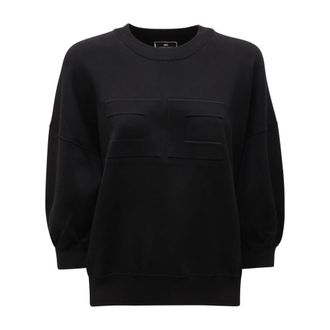 Elisabetta Franchi Maglione WO Jumper - female - Elisabetta Franchi - Sweatshirts - Black - XL - Sweatshirts & Hoodies