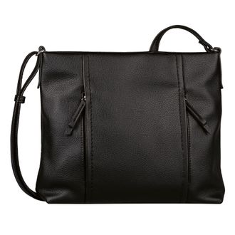 Tom Tailor Hobo TOM TAILOR Beca, Damen, Gr. B/H/T: 35cm x 29cm x 9cm, schwarz, Polyurethan, clean, gepflegt, unifarben, Taschen Hobo, aus hochwertigem Kunstleder