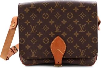 Louis Vuitton Cartouchiere GM crossbodytas met monogram canvas - Bruin