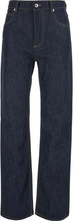 Bottega Veneta Jeans, Dames, Blauw, XS, Katoen, Straight Jeans