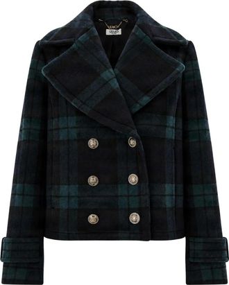 Liu Jo Jassen, Dames, Blauw, S, Wol, Korte Jas Wf 6352T719Az 9545