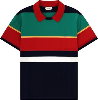 Versace Multicolor Shirt Collar T-Shirt