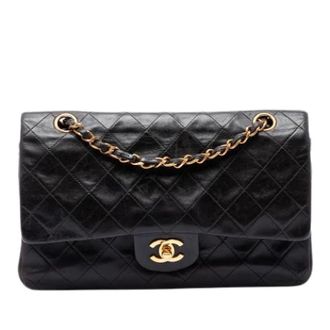 Chanel Pre-owned Classic Double Flap Shoulder Bag - Dames - Pre-owned - Zwart - Maat: ONE Size Leer