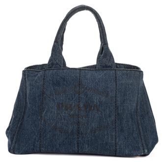 Prada Medium Canapa Tote Medium schoudertas