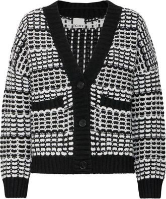 Ichi Cardigans - Dames - Vesten - Zwart - L - Truien & Vesten